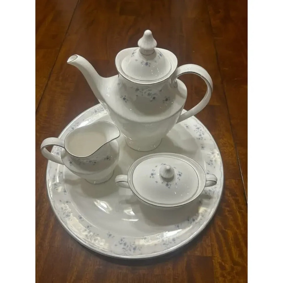 RARE!! Royal Daulton Cotillion VTG Full Coffee Serving Set Fine Bone China - Picture 6 of 10